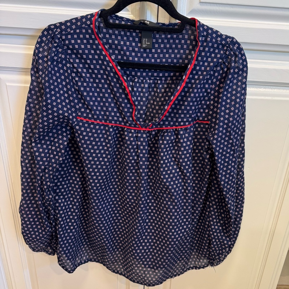 H&M Elegant Blouse in Classic White